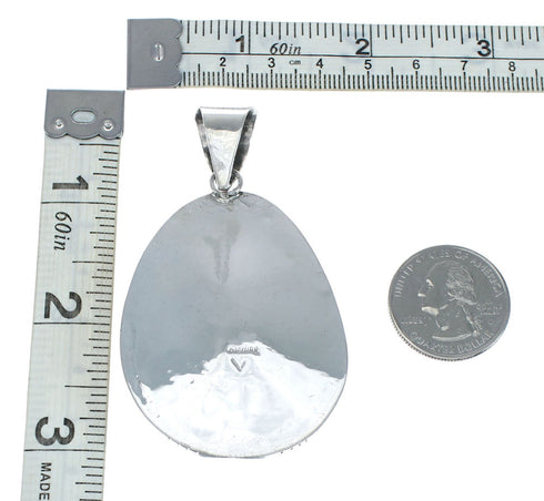 Navajo Native American Turquoise Sterling Silver Pendant SN20265